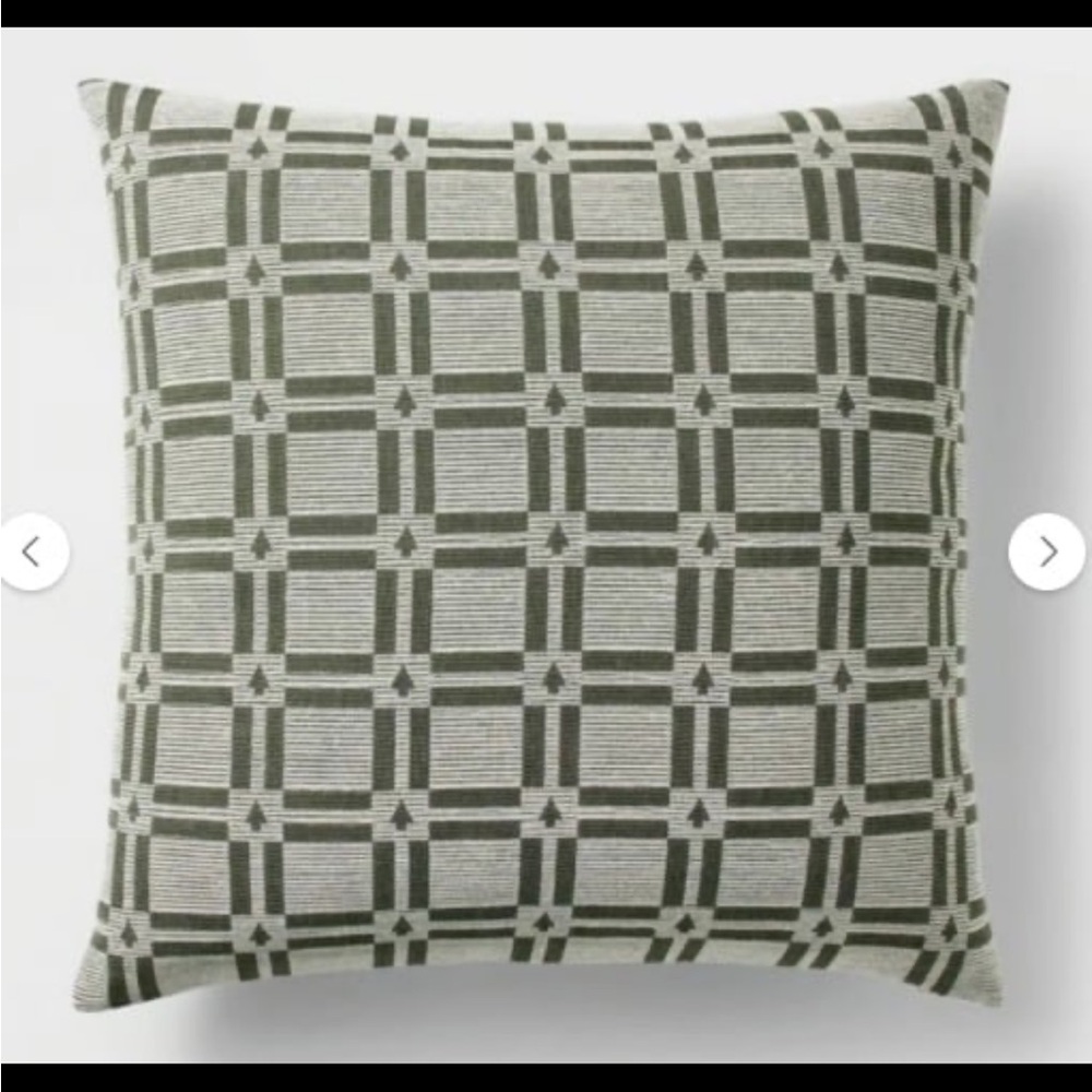 Plaid Pattern Throw Pillow in Green Studio McGee Christmas holiday